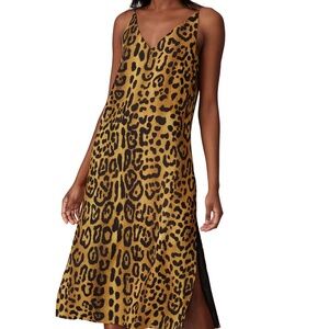 SOLD-Adam Lippes leopard midi dress